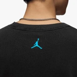 Jordan Flight Essentials Graphic T-Shirt - Black 13 Jordan Flight Essentials Graphic T-Shirt - Black -Throwback Store Jordan Flight Essentials Graphic T Shirt Black HQ8940 010 onbody4