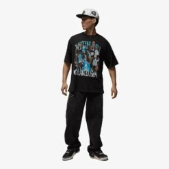 Jordan Flight Essentials Graphic T-Shirt - Black 11 Jordan Flight Essentials Graphic T-Shirt - Black -Throwback Store Jordan Flight Essentials Graphic T Shirt Black HQ8940 010 onbody5