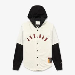 Jordan Flight MVP Wordmark Button Up Shirt - White