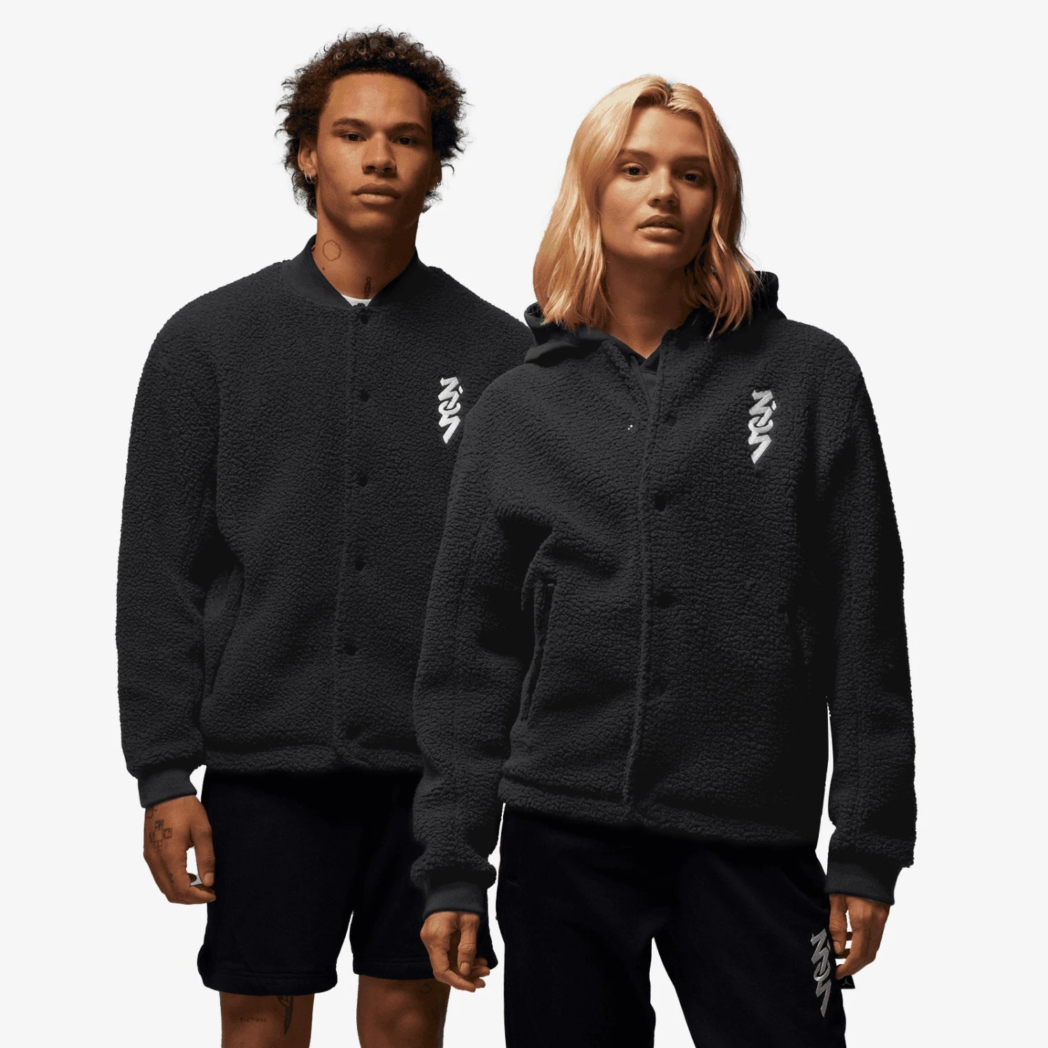 Jordan Zion Fleece Jacket - Black 8 Jordan Zion Fleece Jacket - Black - Image 8