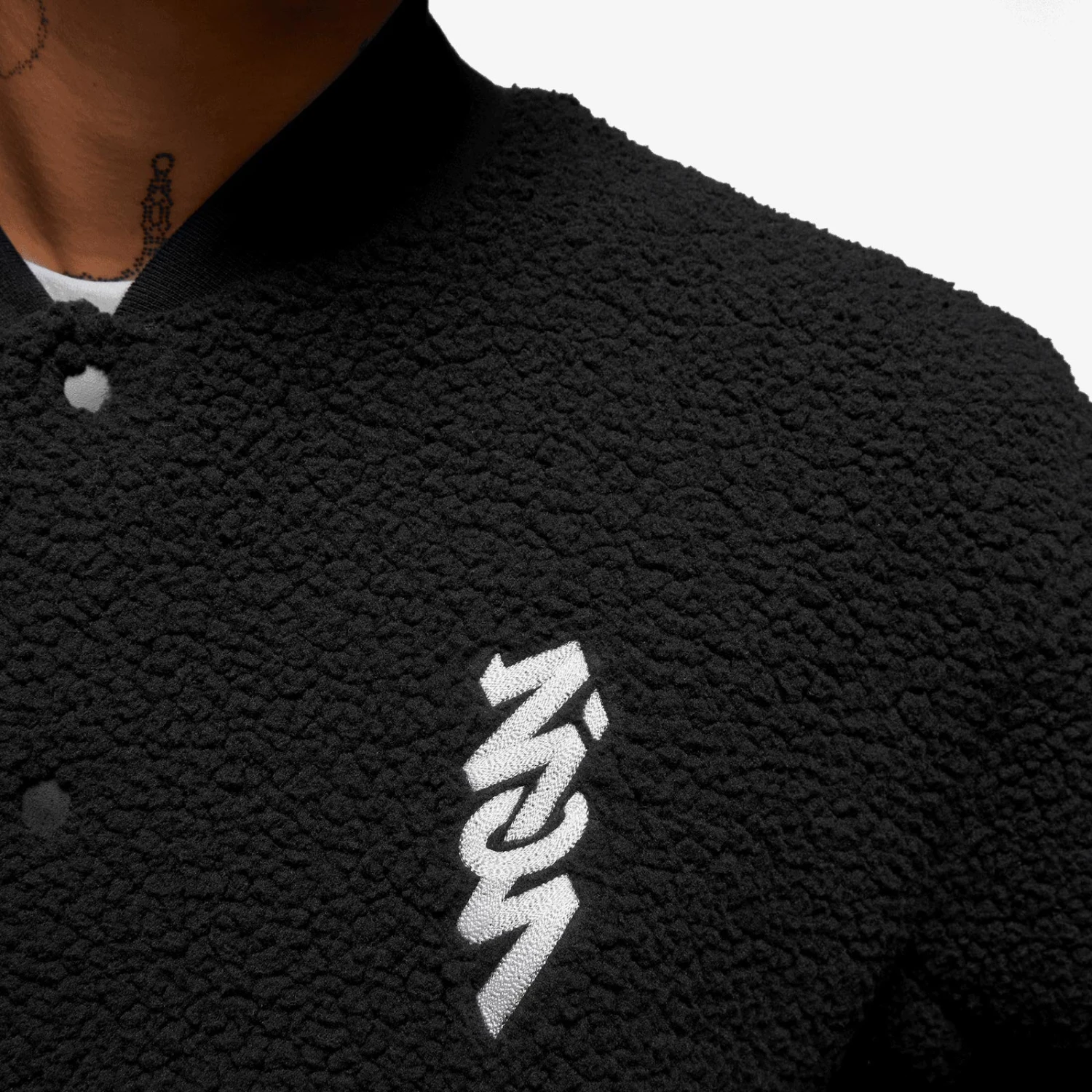 Jordan Zion Fleece Jacket - Black 10 Jordan Zion Fleece Jacket - Black - Image 10