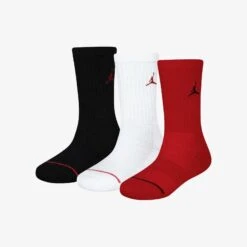 Jordan Jumpman Cotton Youth Crew Socks (3 Pairs) - Multi