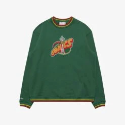 Mitchell & Ness Seattle Supersonics Shooting Crew Sweatshirt - Green