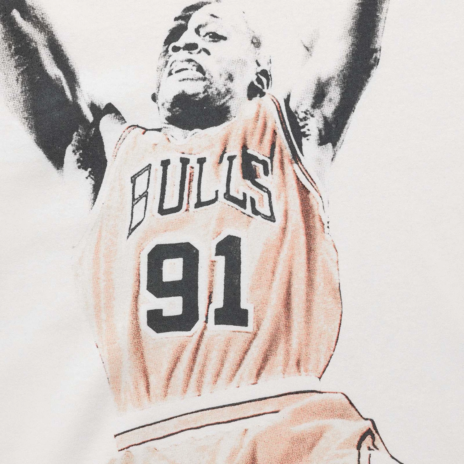 Mitchell & Ness Chicago Bulls Rebound T-Shirt - White 3 Mitchell & Ness Chicago Bulls Rebound T-Shirt - White - Image 3