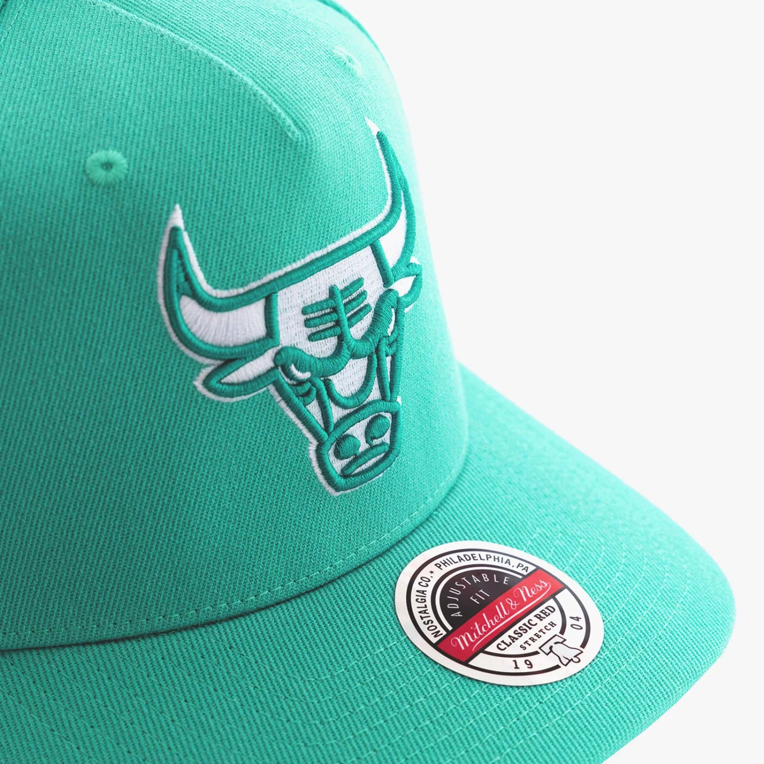 Mitchell & Ness Chicago Bulls Imperial Pinch Classic Redline Snapback - Mint 3 Mitchell & Ness Chicago Bulls Imperial Pinch Classic Redline Snapback - Mint - Image 3