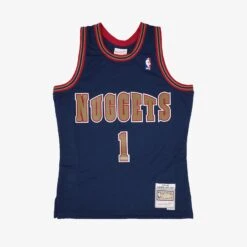 Mitchell & Ness Mahmoud Abdul-Rauf Denver Nuggets 94-95 HWC Swingman Jersey - Navy