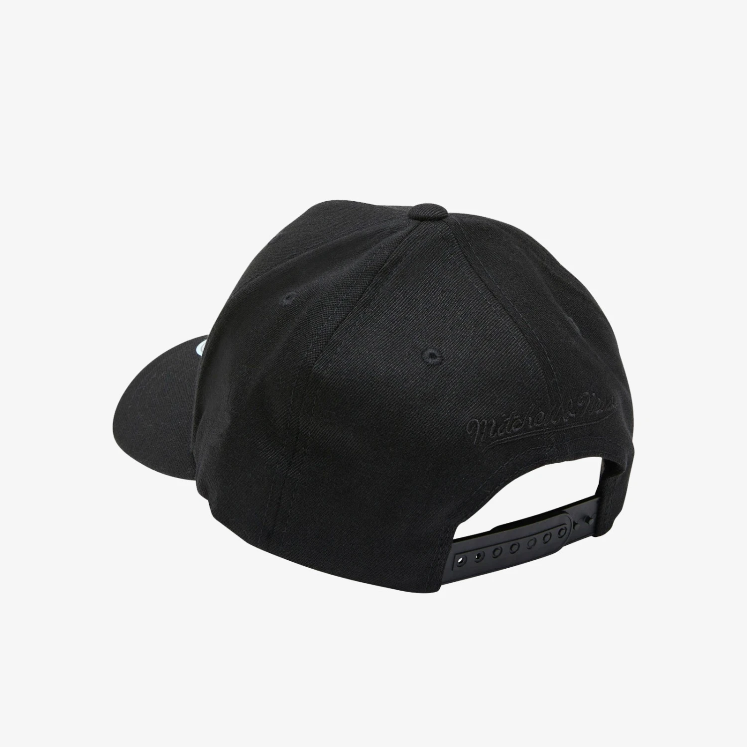 Mitchell & Ness Philadelphia 76ers Black & White Team Logo Classic Redline Snapback - Image 2