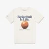 Mitchell & Ness Basketball Is Life Tee - Unbleached