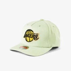 Mitchell & Ness Los Angeles Lakers Diamond One Classic Redline Snapback - Cucumber