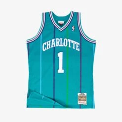 Mitchell & Ness Muggsy Bogues Charlotte Hornets 92-93 HWC Swingman Jersey - Teal