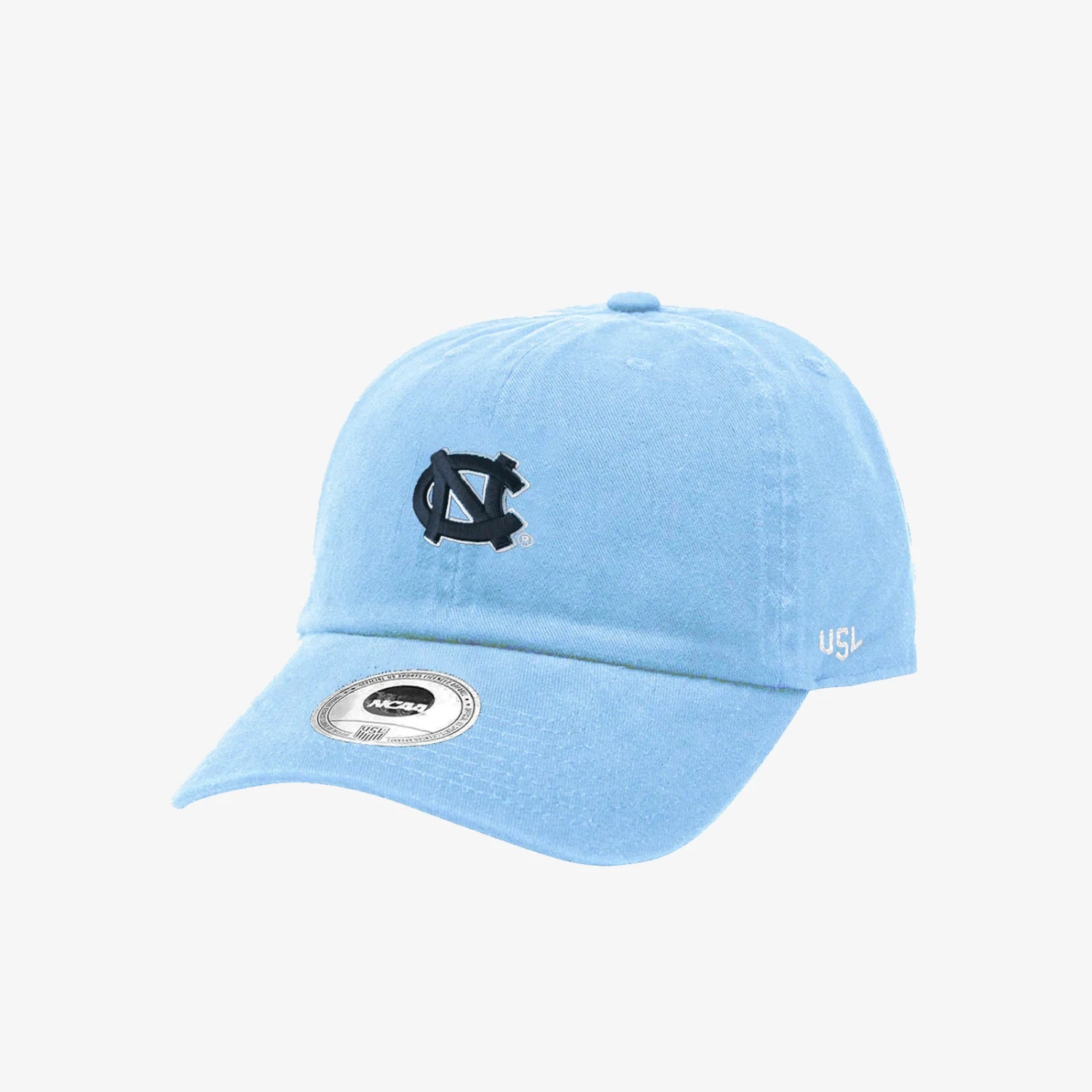 University Of North Carolina Tar Heels NCAA Small Team Crest Dad Hat - Washed Blue