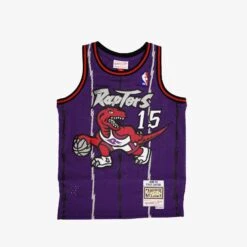 Mitchell & Ness Vince Carter Toronto Raptors 98-99 HWC Youth Swingman Jersey - Purple