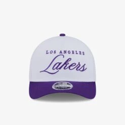 NEW ERA Los Angeles Lakers Draft 9Forty A-Frame Cap - White