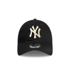 NEW ERA Yankees 9Forty Chain Stitch Snapback - Black 5 NEW ERA Yankees 9Forty Chain Stitch Snapback - Black -Throwback Store New Era Yankees 9Forty Chain Stitch Snapback 60293293 black front