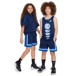 Nike Culture Of Basketball Youth Fleece Shorts - Navy -Throwback Store Nike Culture of Basketball Reversible Shorts FB1065 410 midnight lifestyle05