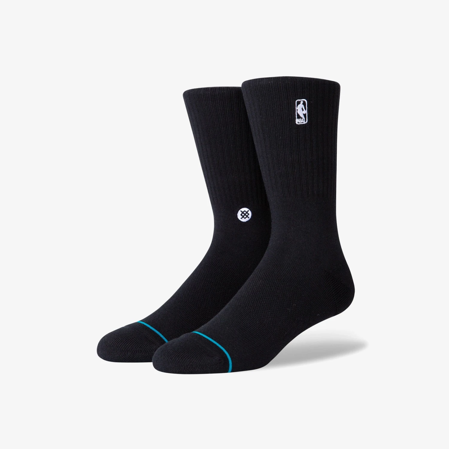 Stance NBA Logoman Crew Socks - Black 1 Stance NBA Logoman Crew Socks - Black