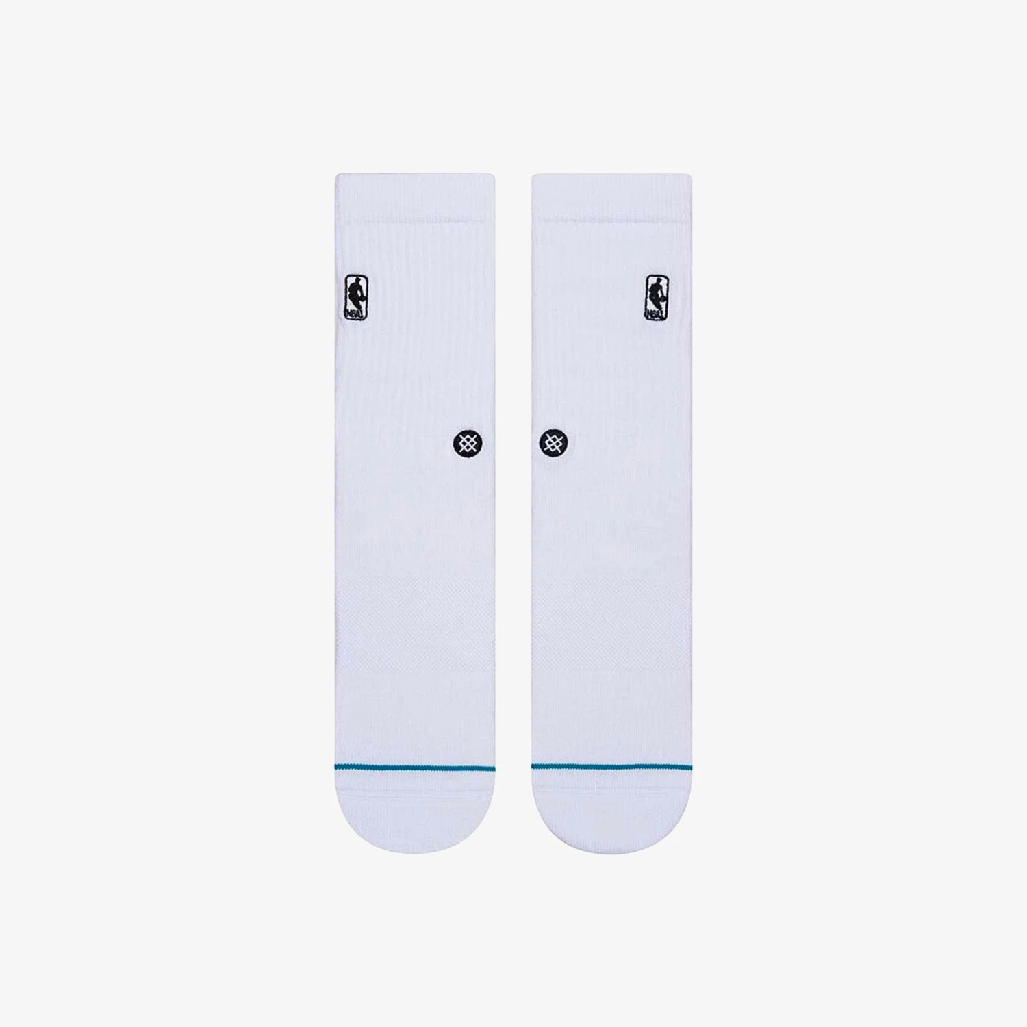 Stance NBA Logoman Crew Socks - White 2 Stance NBA Logoman Crew Socks - White - Image 2