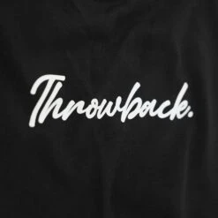 Wordmark Script Kids Tee - Black -Throwback Store Throwback Wordmark Script Kids TB006 WMSYT BLK black wordmark