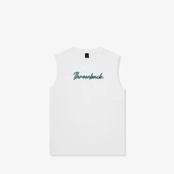 Wordmark Script Kids Tank - White