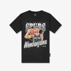 Nike Victor Wembanyama San Antonio Spurs Vintage Youth T-Shirt - Black