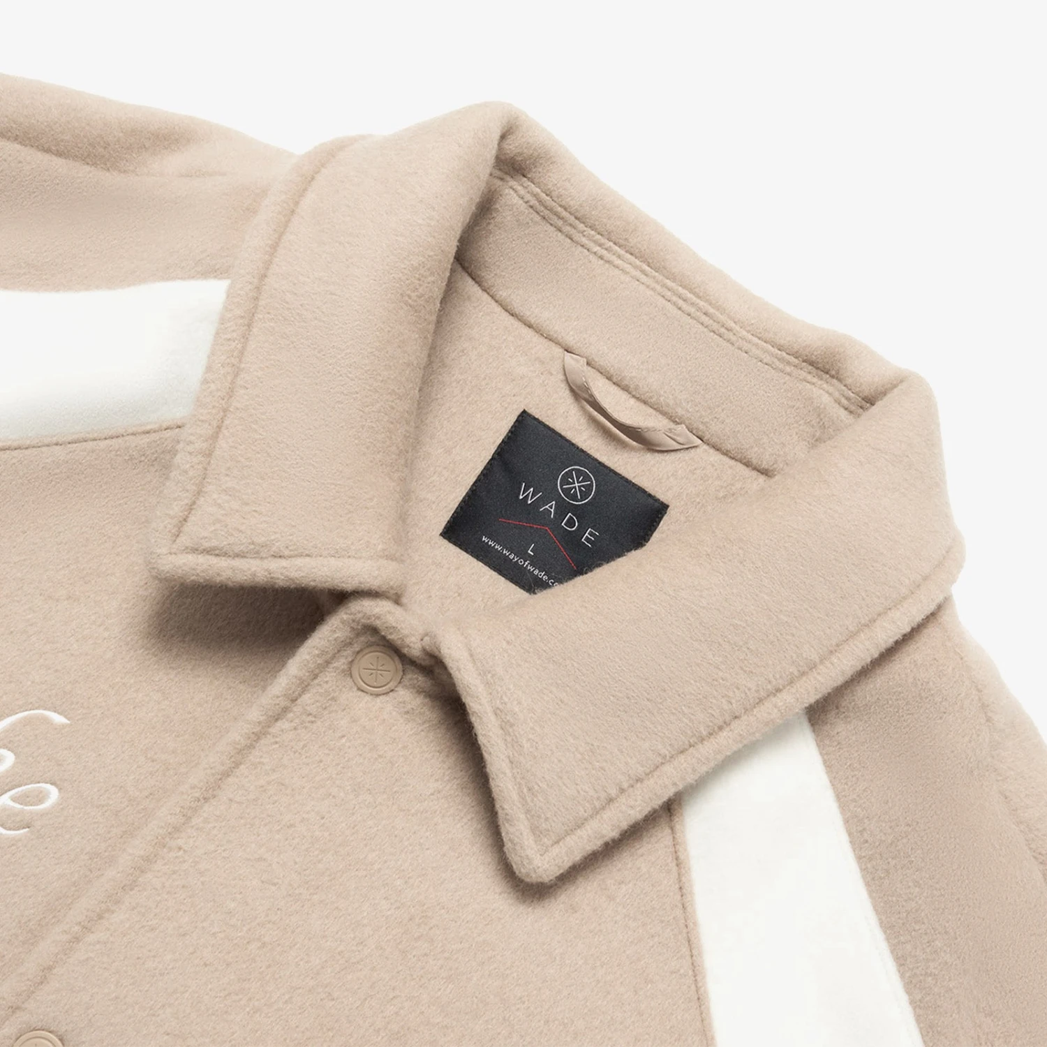 Wade Hall Of Fame Varsity Jacket - Brown/White 3 Wade Hall Of Fame Varsity Jacket - Brown/White - Image 3