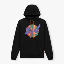 Jordan Zion Mosaic Graphic Fleece Hoodie - Black