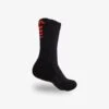 Elite Performance Crew Socks - Black/Red